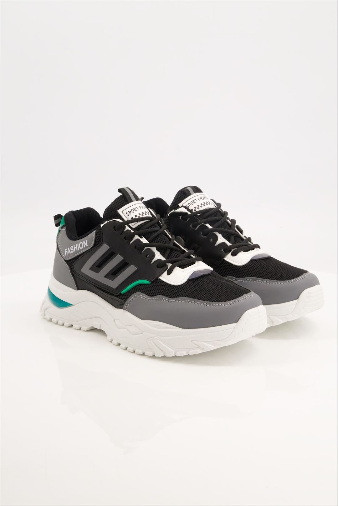 Black Men Jogger Shoes by StepUp