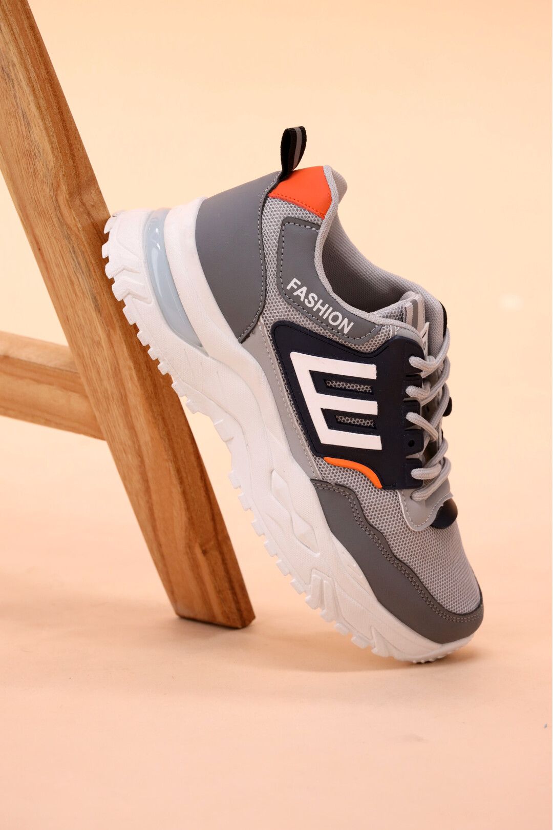 Grey Men Jogger Shoes by StepUp